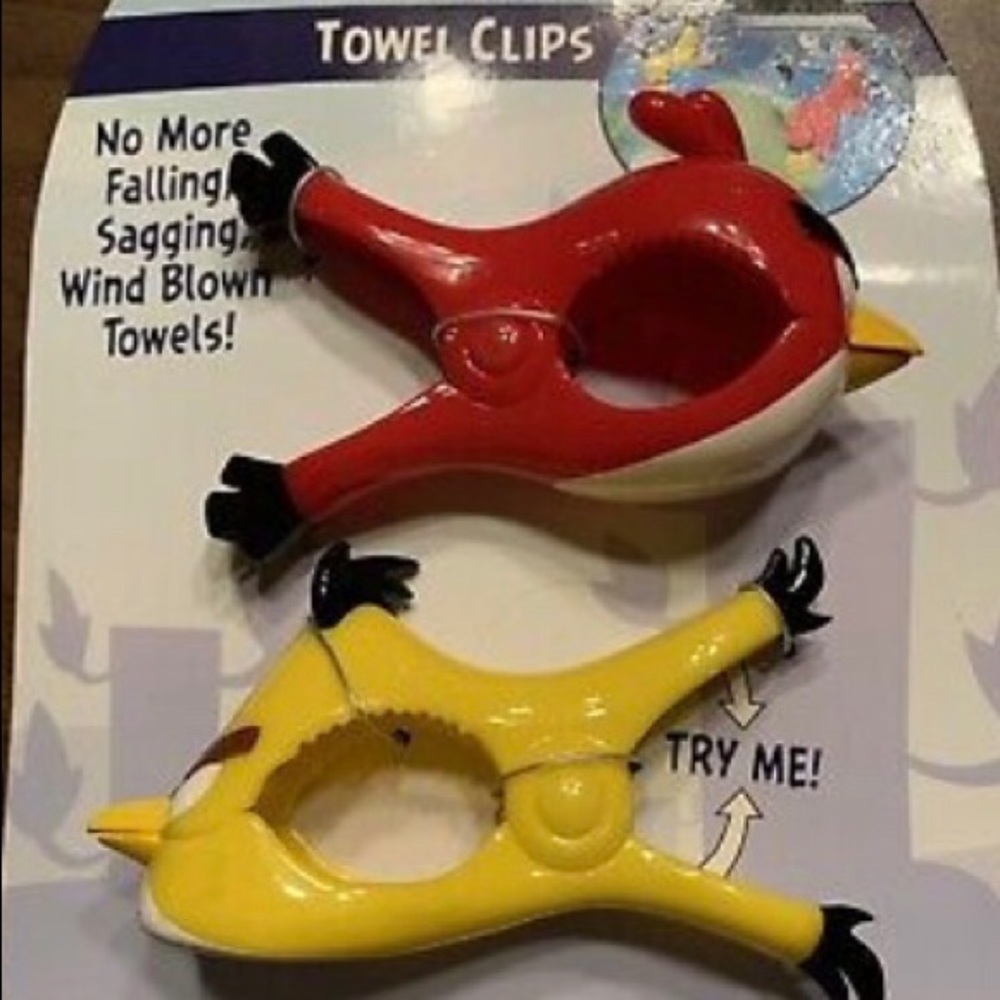 Angry Birds Towel clips